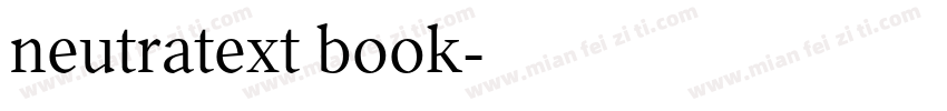 neutratext book字体转换